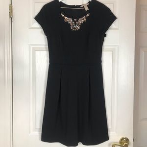 Banana Republic Black Dress with Jewel Detail